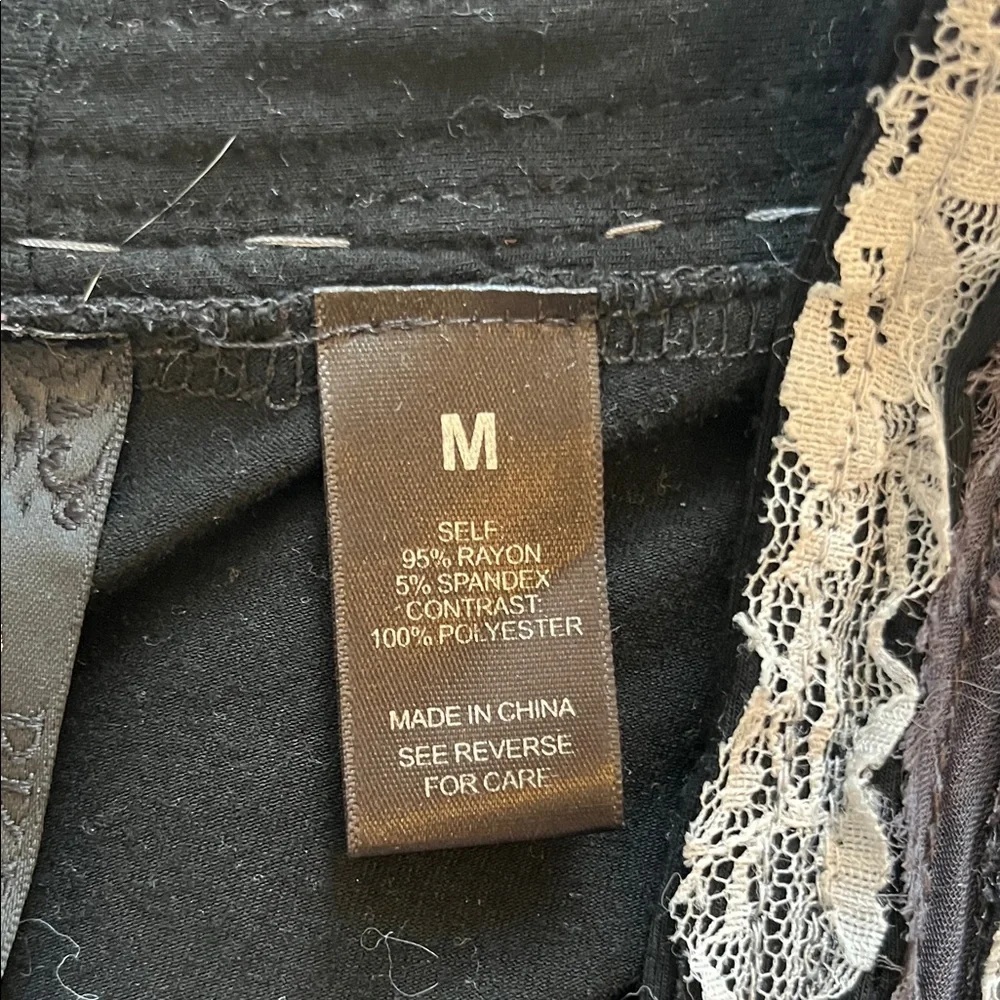 BKE Boutique Y2K Black and gray Lace Detail cardigan - Picture 6 of 8